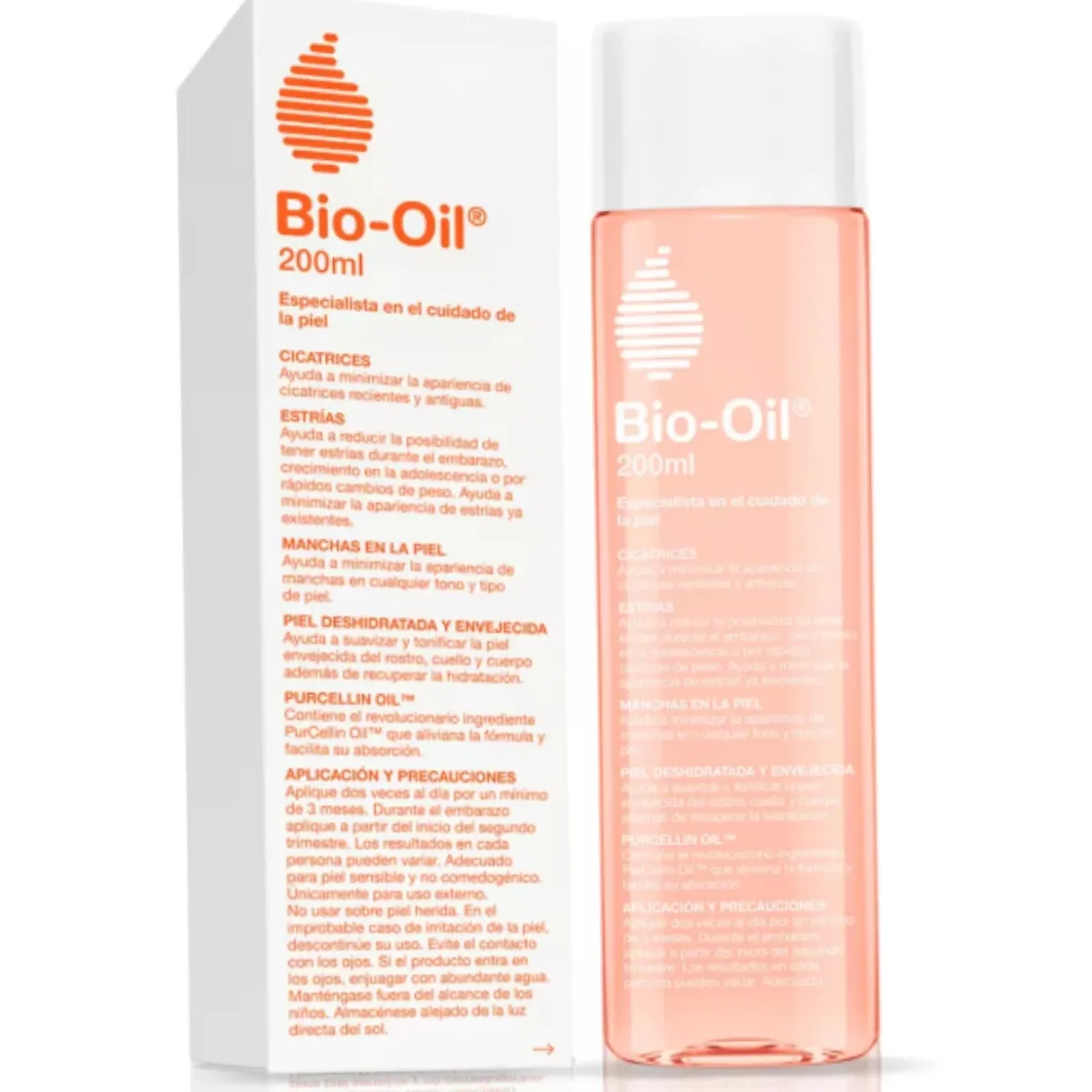 BIO OIL - Bio Oil Cuidado De La Piel Estrías Manchas Cicatrices 200 Ml