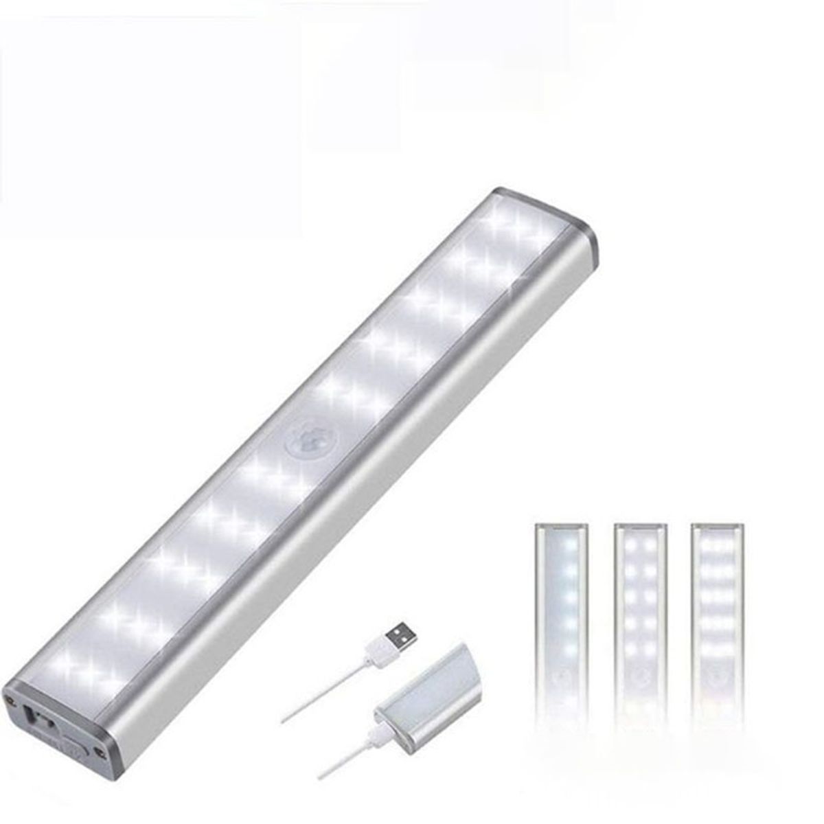 GENERICO - Barra Luz Led inteligente con sensor de movimiento Recargable