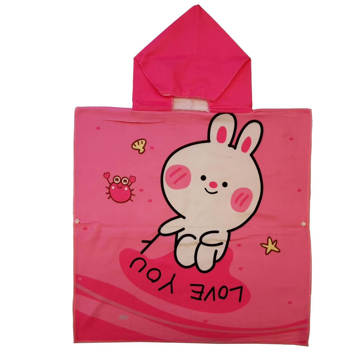 GENERICO - Toalla De Baño con Capucha infantil modelo conejo