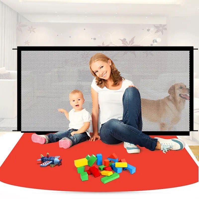 GENERICO - Cerca De Puerta Mágica Protección Para Bebés Y Mascotas