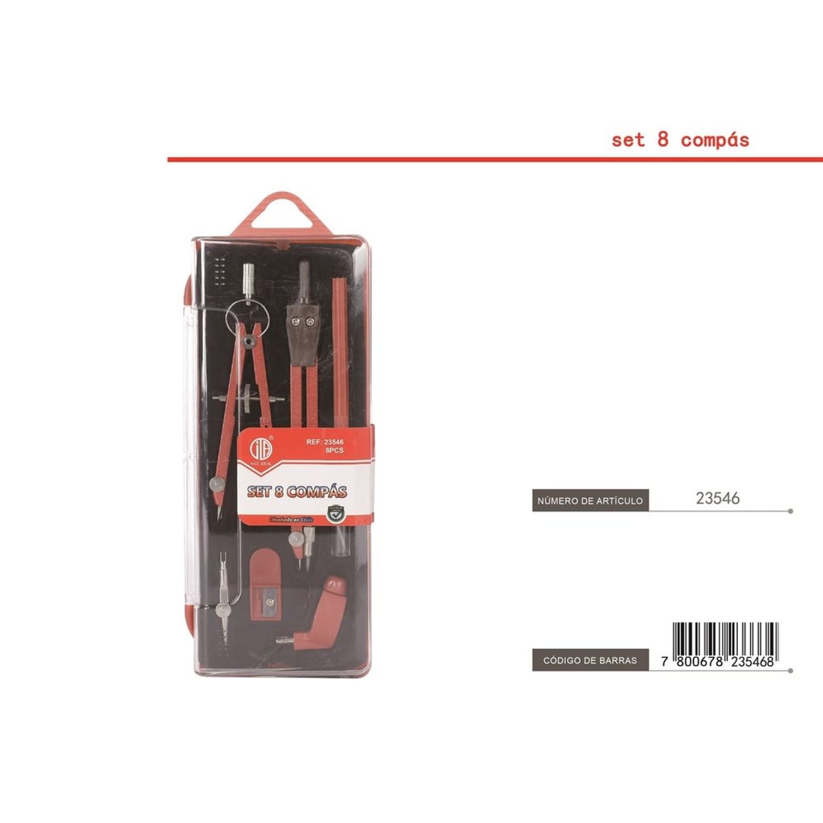 VARIOS - Set De Compas Con Estuche