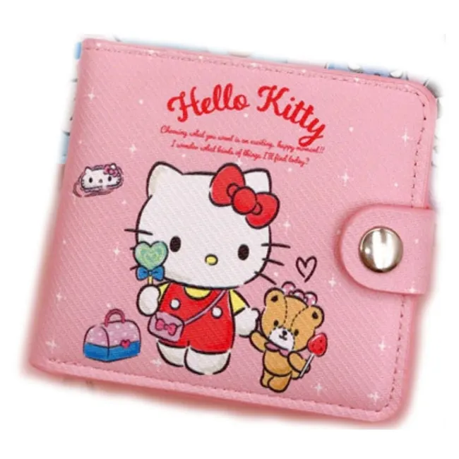 GENERICO - Billetera Hello Kitty con monedero Niñas y Jóvenes