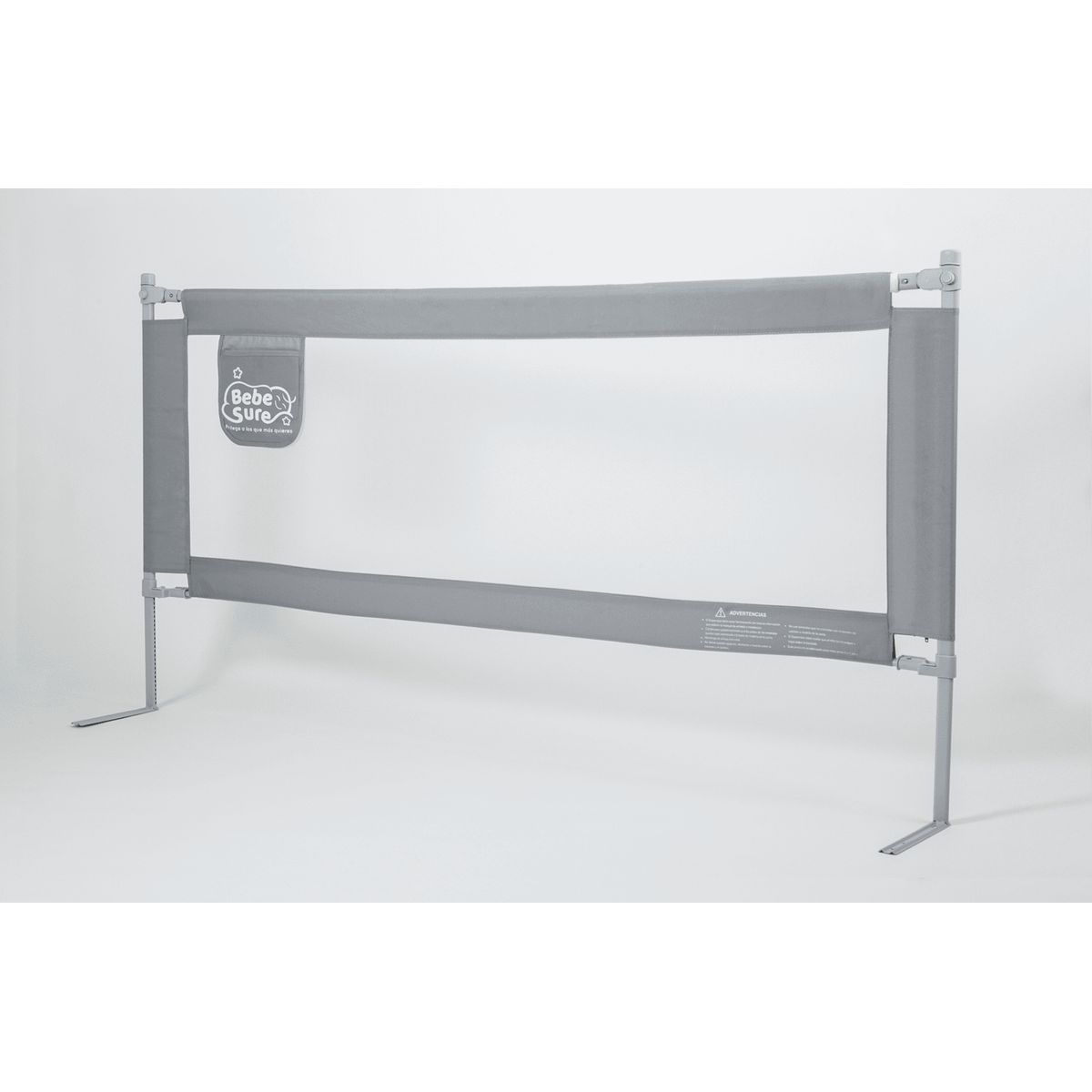 BEBE SURE - Set 2 barandas para cama queen 160x190 cm colchón bajo