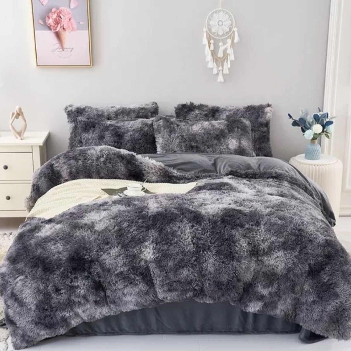 GENERICO - Cobertor de invierno peludos con chiporros 2 plazas