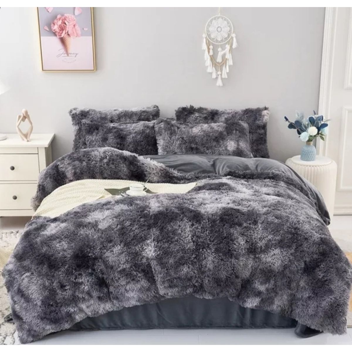 GENERICO - Cobertor de invierno peludos con chiporros 2 plazas