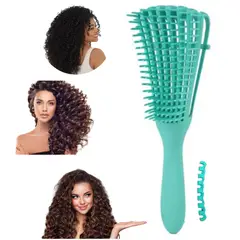 GENERICO - Cepillo Flexible Desenredante Cabello Rizo Calipso