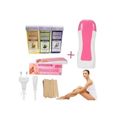 GENERICO - Calentador D Cera Rollon + 3 Cera + 50 Bandas + 50 Patetas
