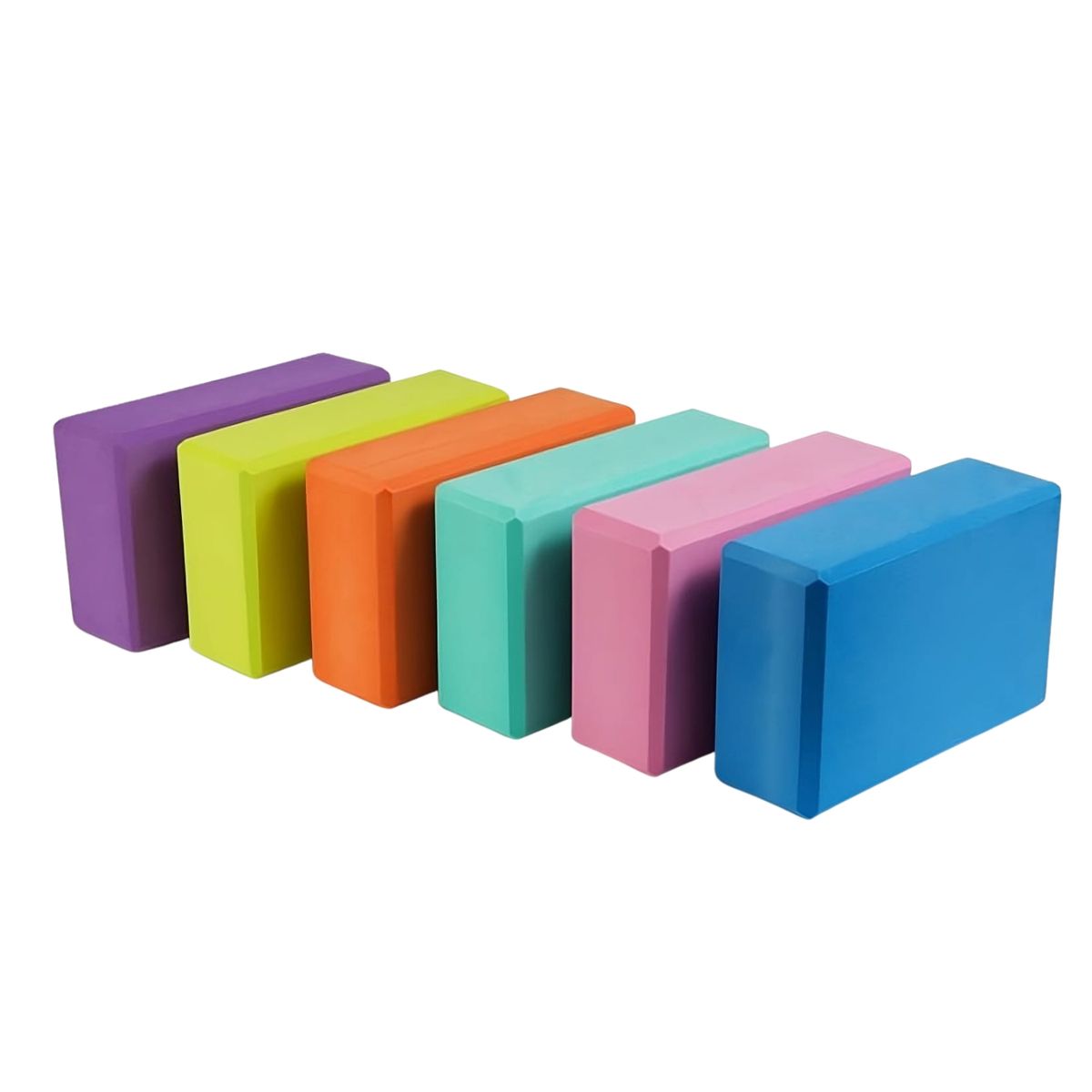 CRUSEC - Ladrillo Soporte Bloque Goma Eva Yoga Pilates Color Morado