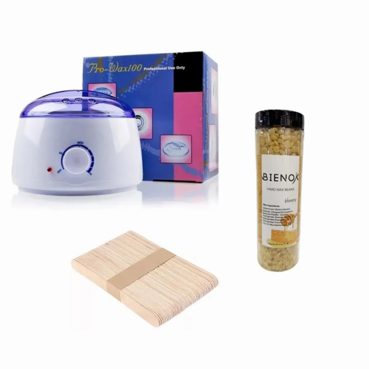 GENERICO - Pack Olla Depilatoria 500g + Cela Elastica 400g + 50 Paletas