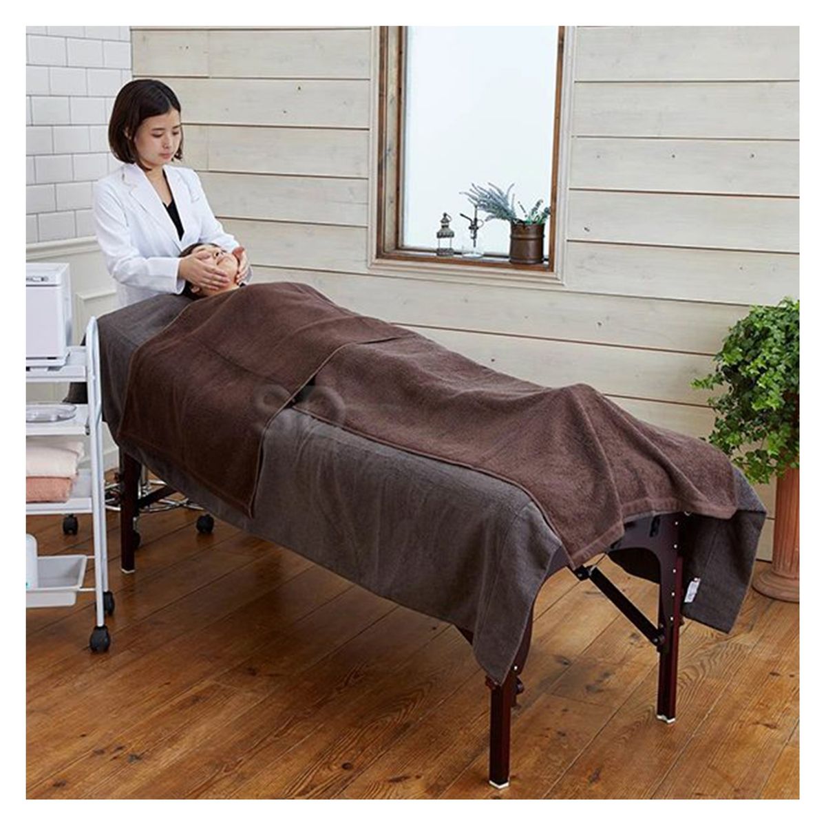 SDFIT - Camilla de madera 3 secciones Collection XL – Café – SD-BM3523P