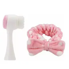 GENERICO - Set Cepillo De Limpieza Fácial Doble Cintillo Spa