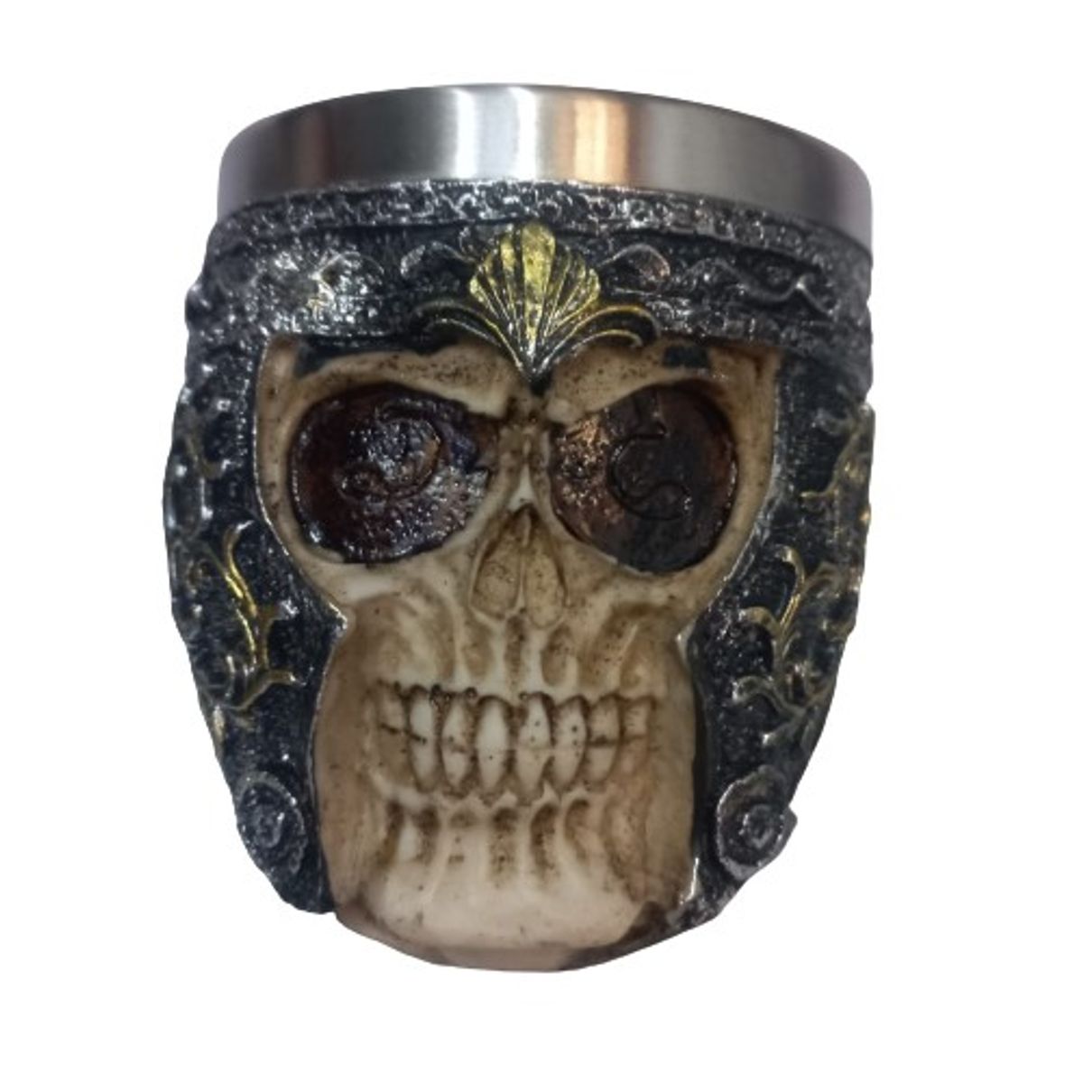 GENERICO - Vaso con diseño Medieval acero inoxidable