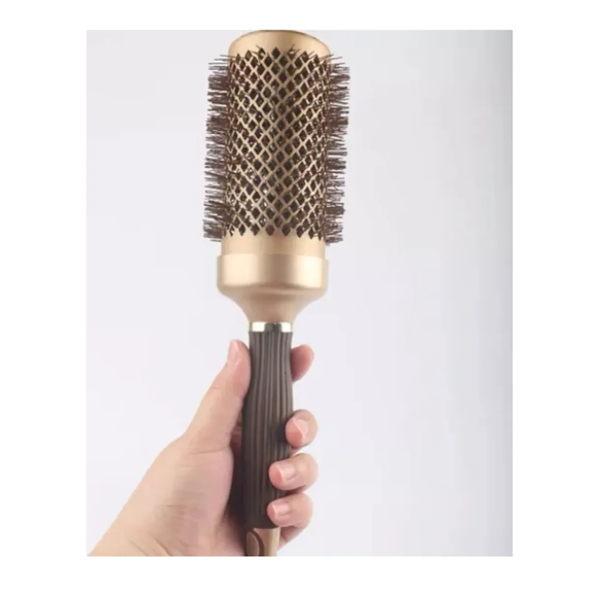 GENERICO - Cepillo Térmico Ceramic Brushing Alisado 53mm Dorado