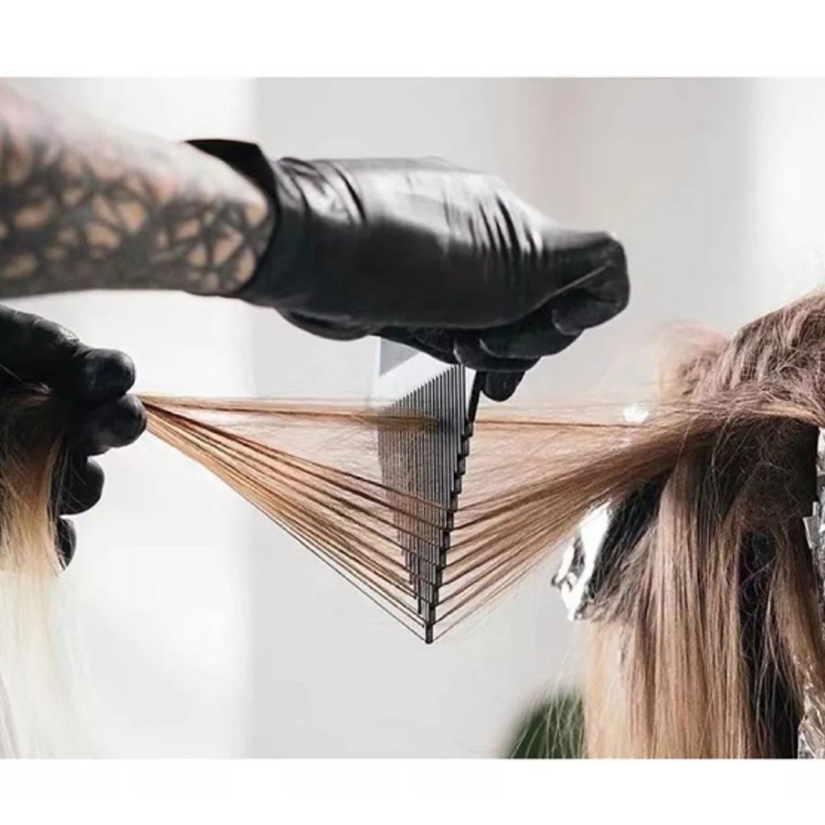 GENERICO - Pack 3 Peinetas Triángula Para Mechas