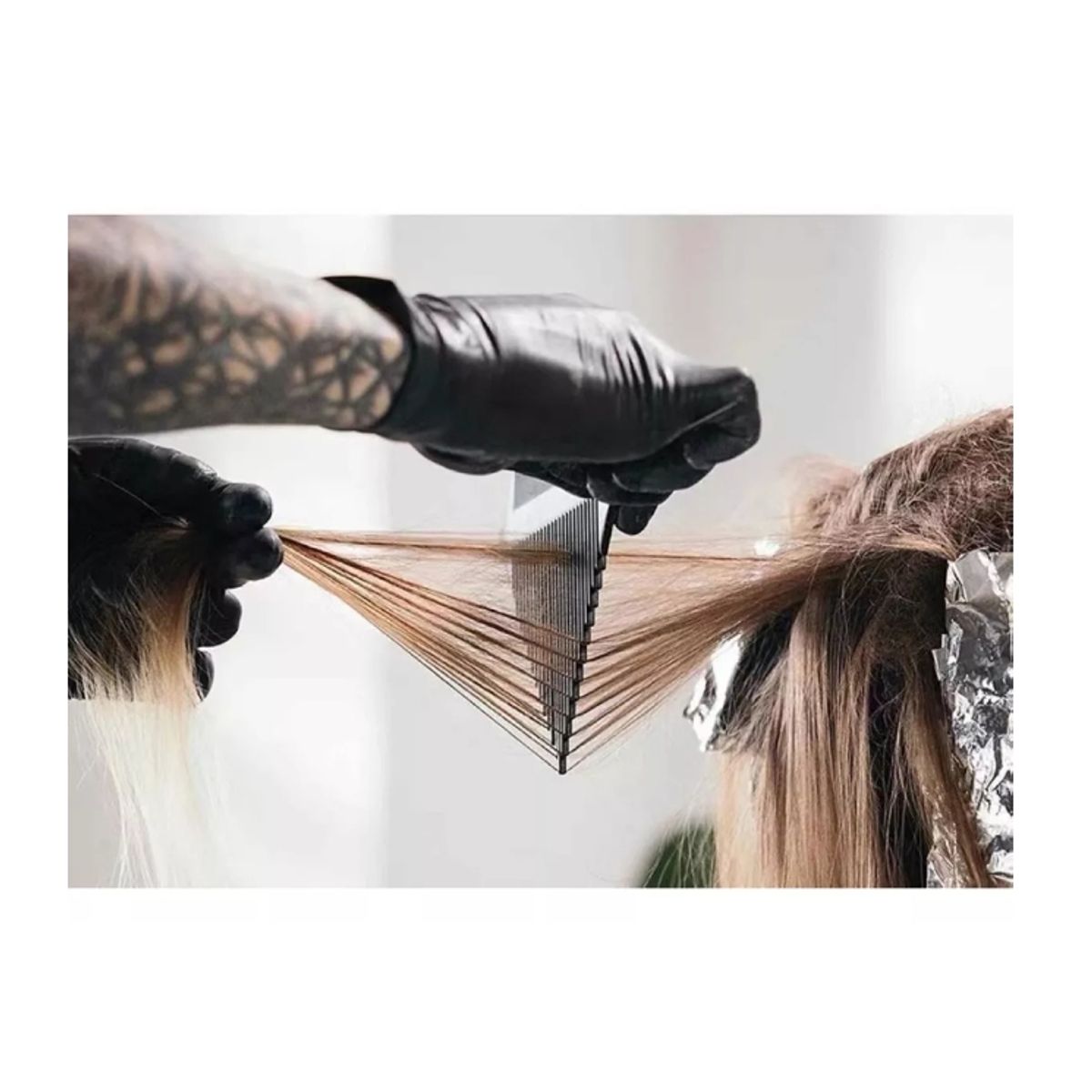 GENERICO - Pack 3 Peinetas Triángula Para Mechas