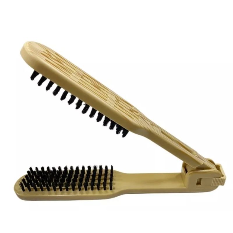 GENERICO - Pack 3 Cepillo Para Alisado Planchado Cabello Antiestatica Marron