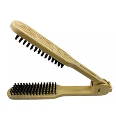 GENERICO - Pack 3 Cepillo Para Alisado Planchado Cabello Antiestatica Marron