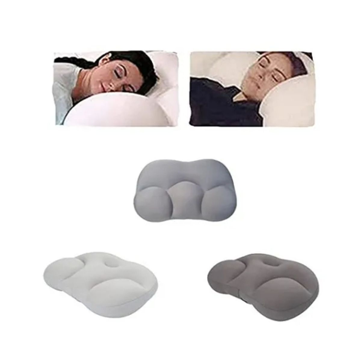 GENERICO - Almohada Cervical Diseño Ergonómico Adaptada Perfectamente A La Cabeza