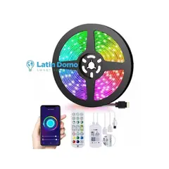 GENERICO - Cinta De Led Rgb Wifi 5 Metros Resistente Agua 5050 Tuya App