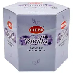 GENERICO - Conos de Incienso para Cascada Vainilla 40 unidades - HEM