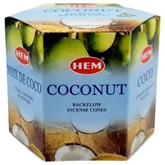 GENERICO - Conos de Incienso para Cascada Coco 40 unidades - HEM