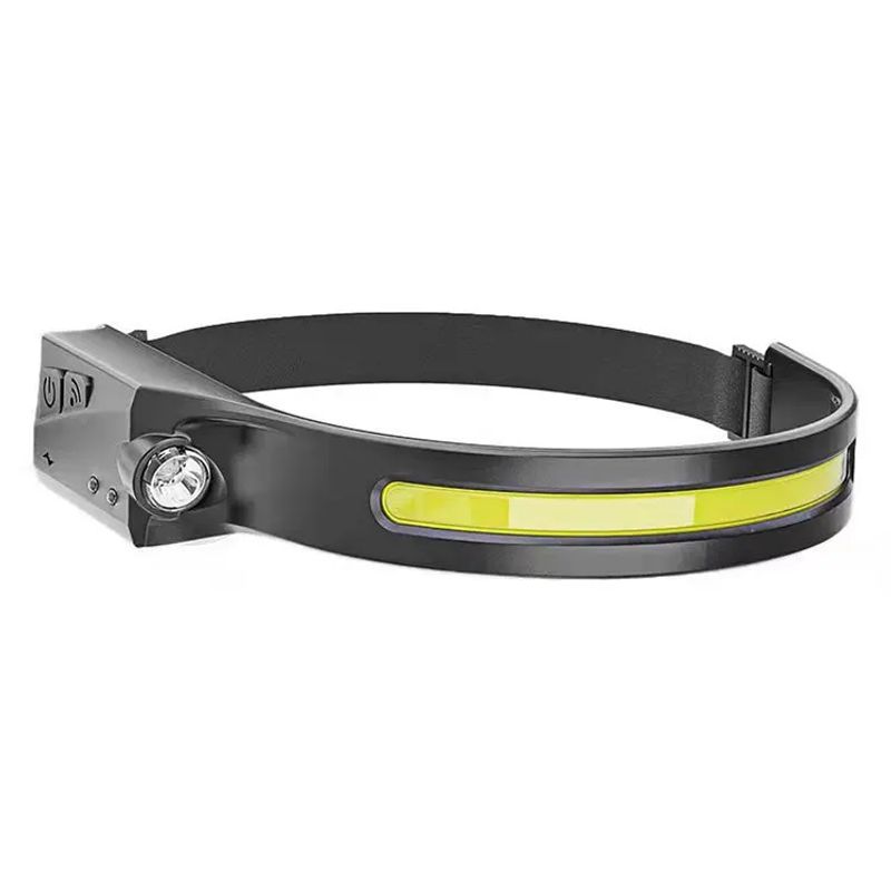 GENERICO - Linterna frontal 350 Lúmenes recargable sensor movimiento