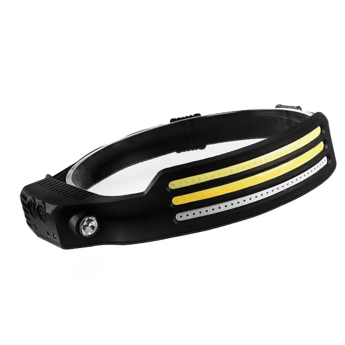 GENERICO - Linterna frontal 8 Modos recargable1200mAh sensor movimiento