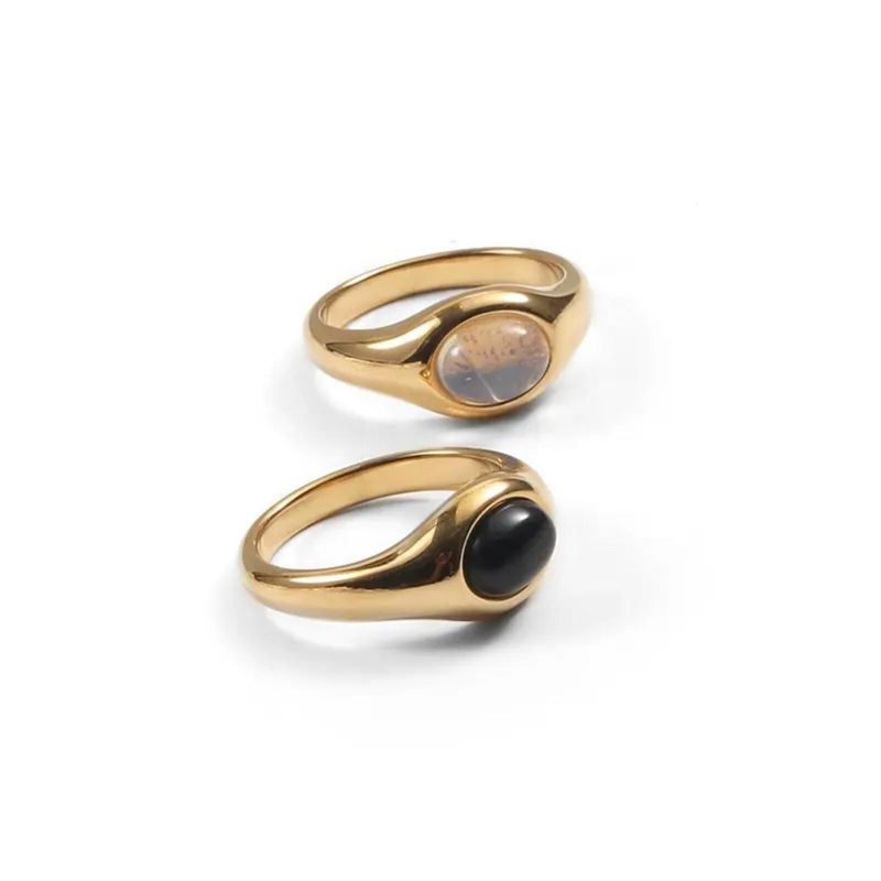 GENERICO - ANILLO MUJER MODELO DELICADA BAÑADO EN ORO 18K
