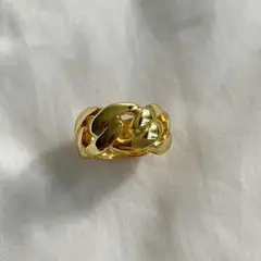 GENERICO - ANILLO MUJER MODELO CHIC BAÑADO EN ORO 18K