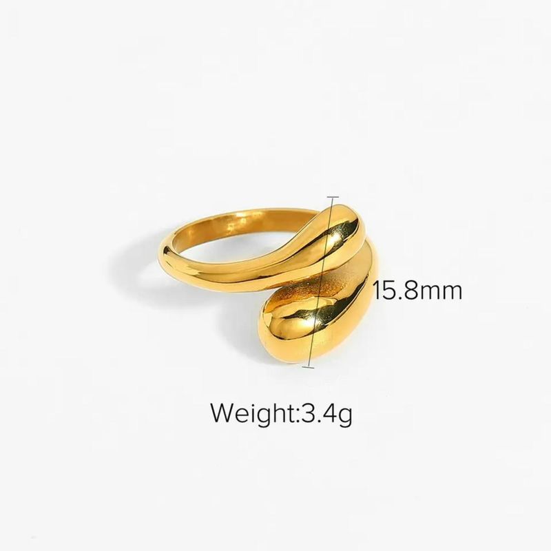 GENERICO - ANILLO MUJER MODELO ÁNGEL BAÑADO EN ORO 18K AJUSTABLE