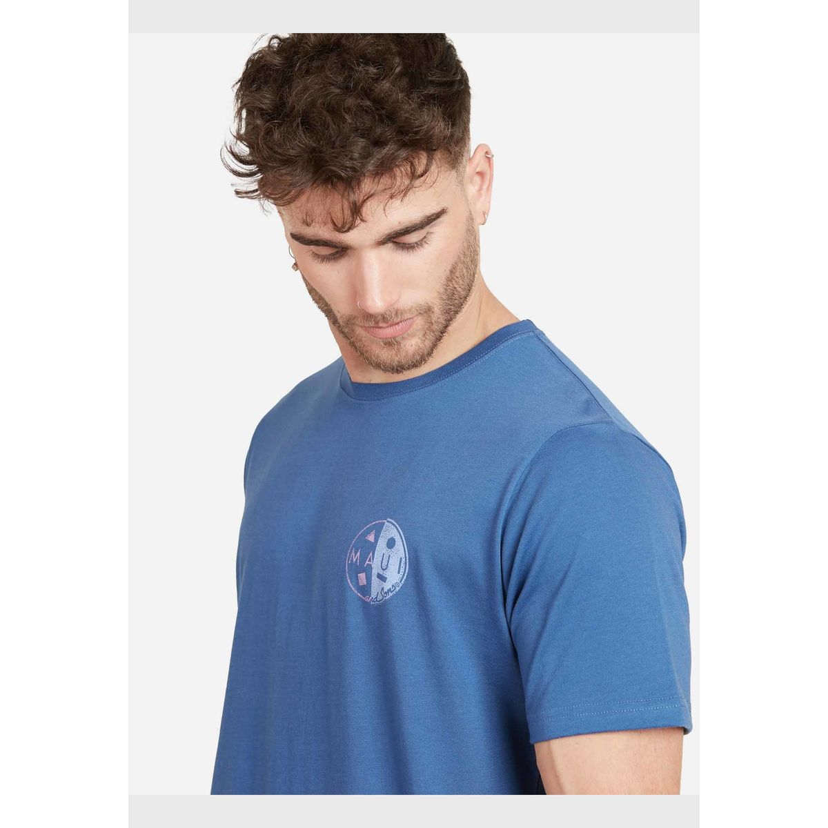 MAUI AND SONS - Polera LAX HUNTINGTON BEACH Hombre Denim Maui & Sons