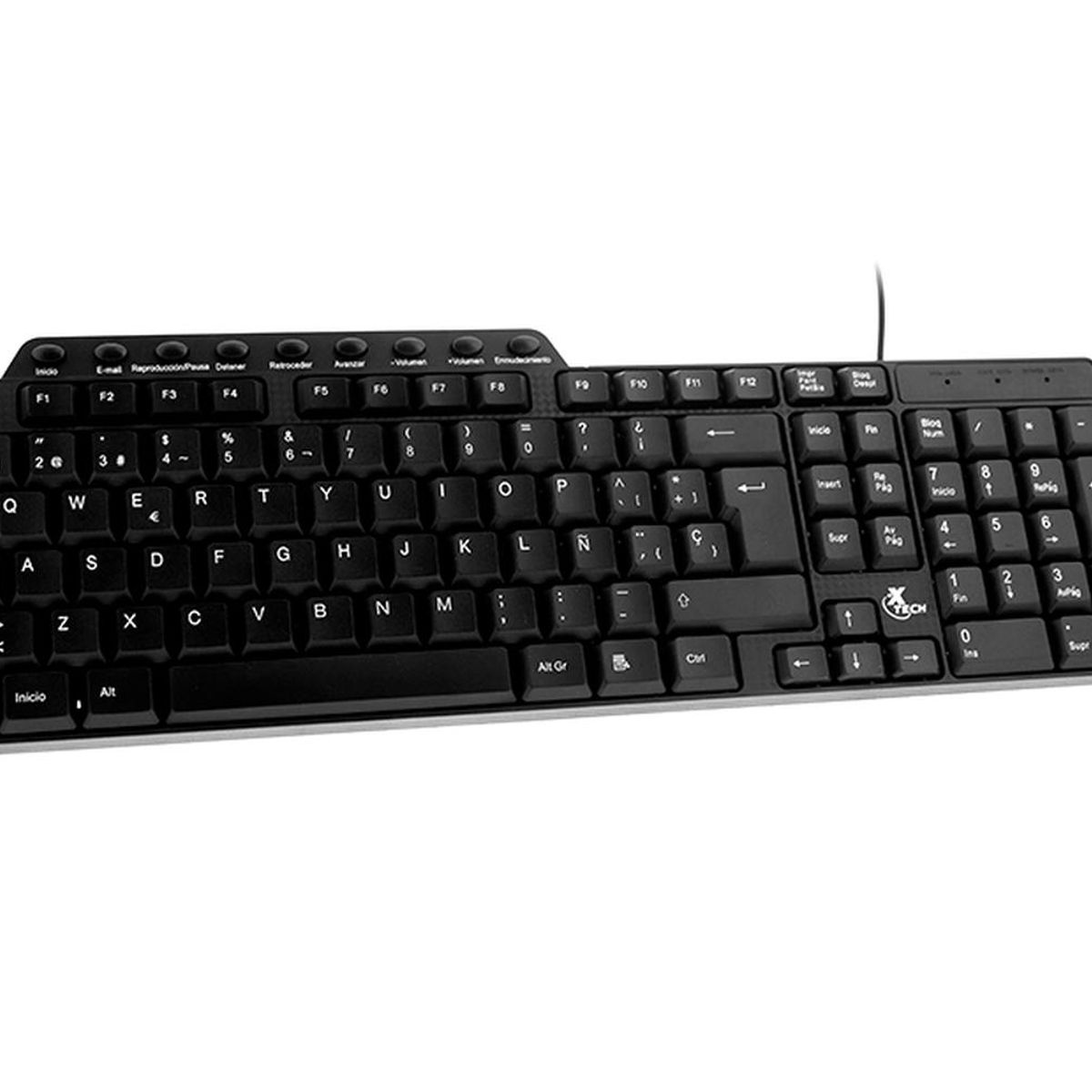 XTECH - Teclado USB español compacto C/pad numerico Xtech XTH-160S