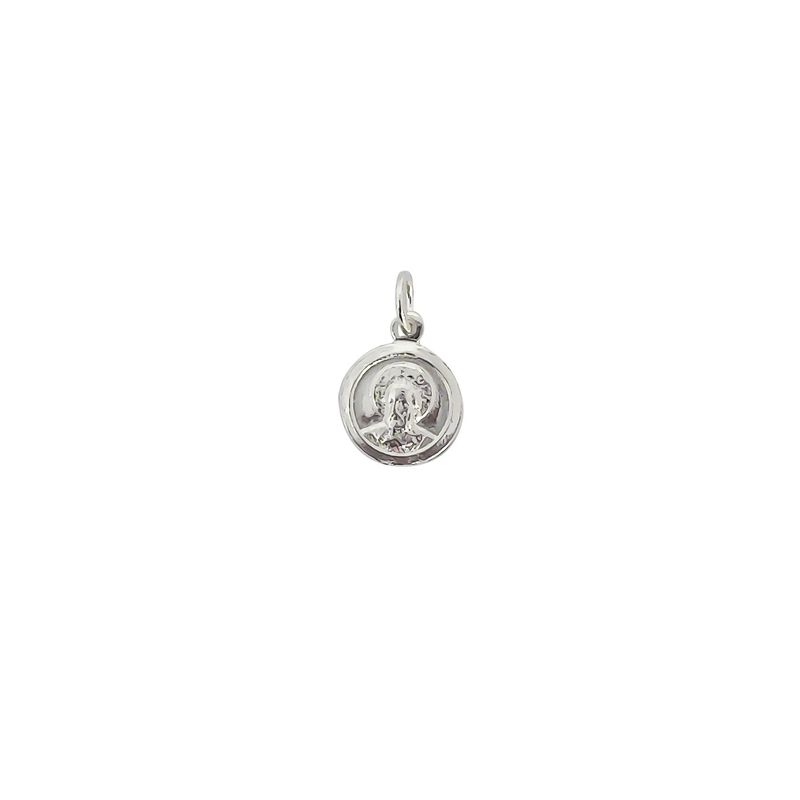 ANDREA COGGIOLA JOYAS - Colgante Medalla San Nicolas 12mm Plata Fina 925