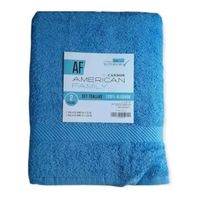 Set Toalla Mano Baño Algodon American Family Azul
