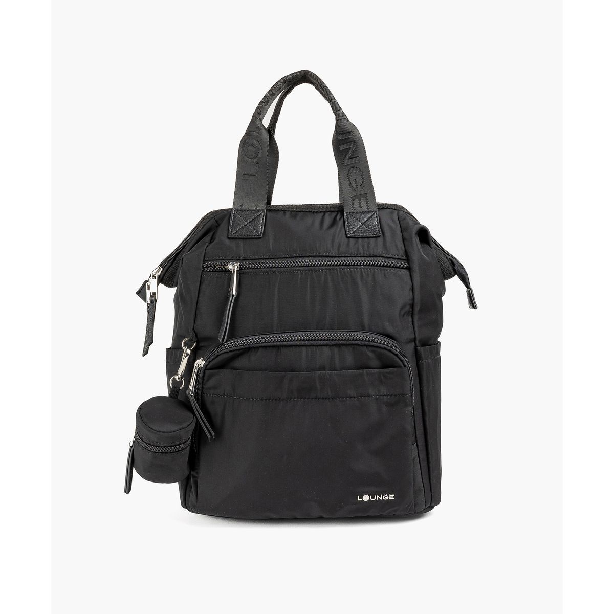 LOUNGE - Mochila Nylon Maternal Negro LOUNGE