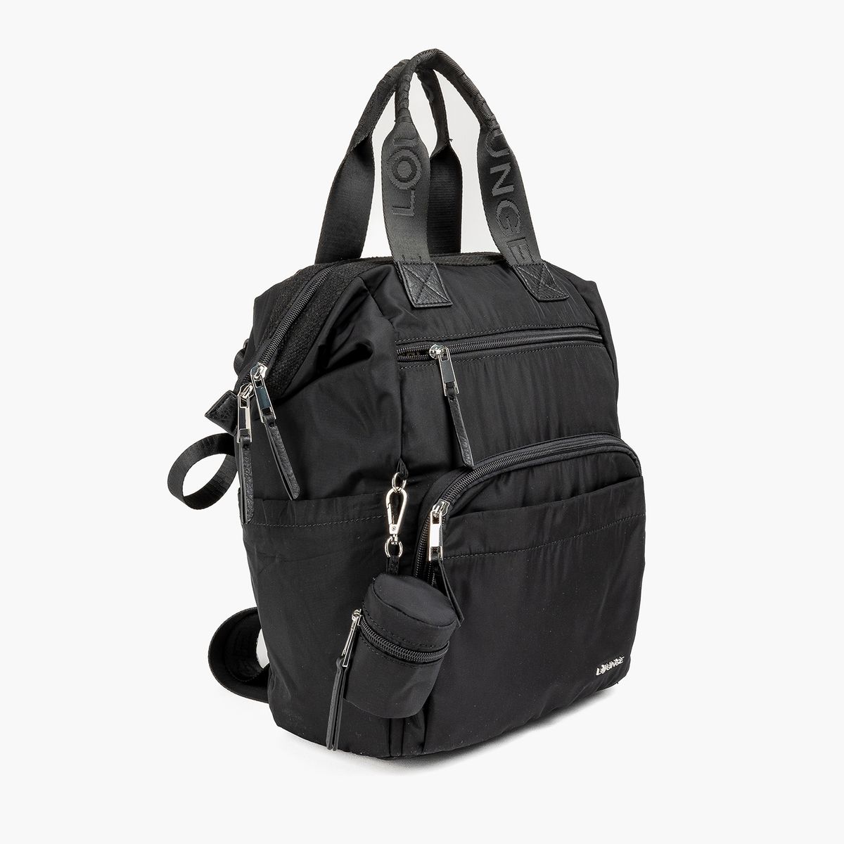 LOUNGE - Mochila Nylon Maternal Negro LOUNGE