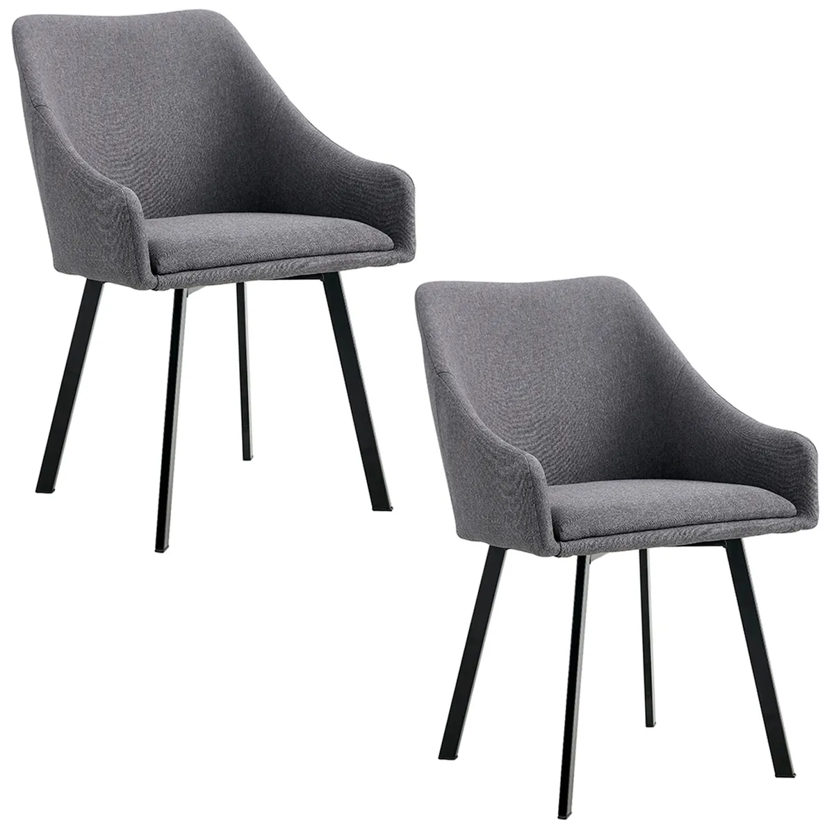 NOVAHUS - Pack 2 Sillas de Comedor Pereira Gris