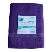 Set Toalla Mano Baño Algodon American Family Morado