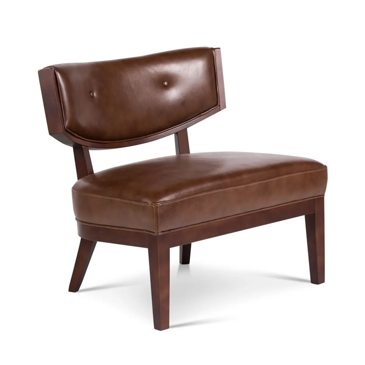 ROSEN - Poltrona Rosen A-550 Madera Cuero Brownie