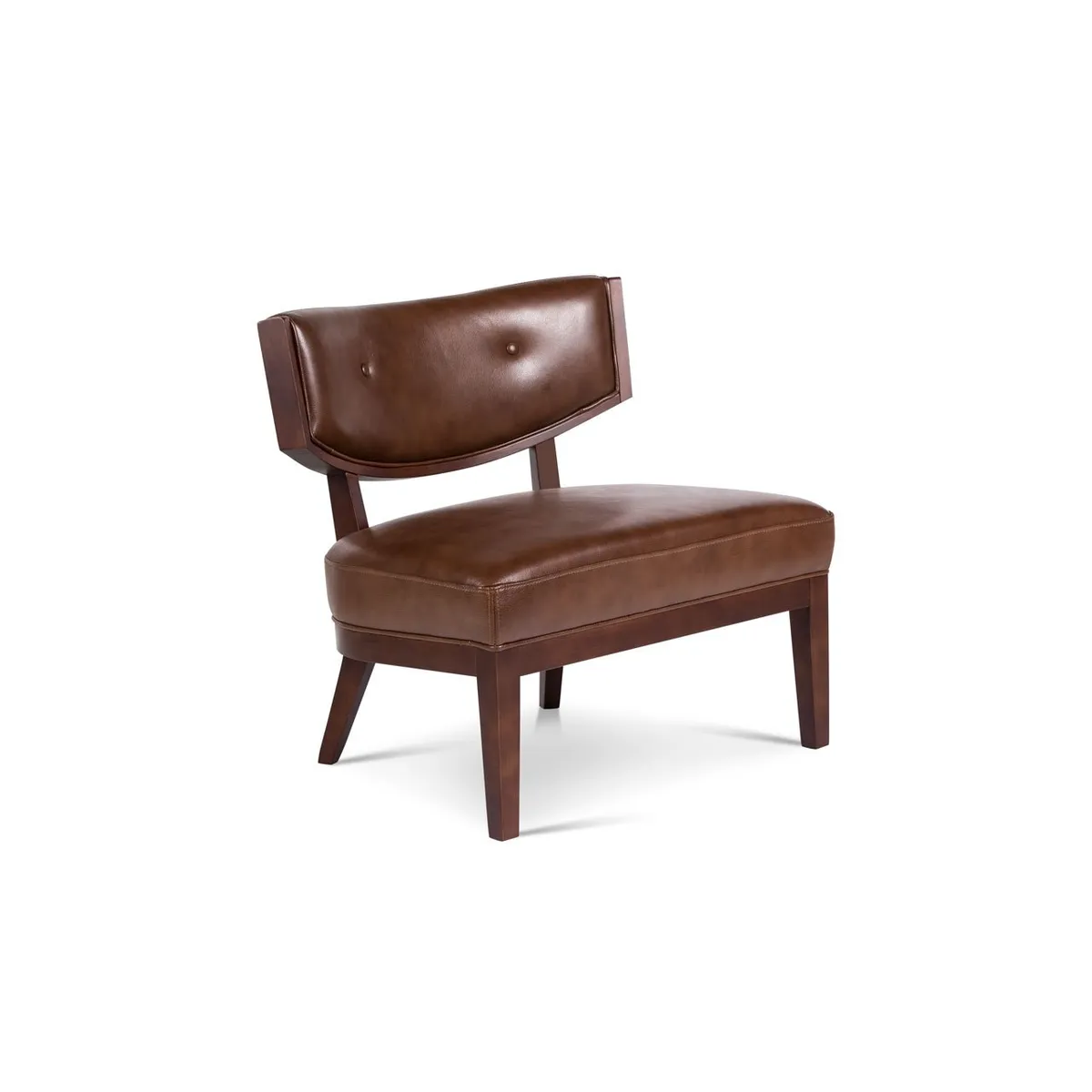 ROSEN - Poltrona Rosen A-550 Madera Cuero Brownie