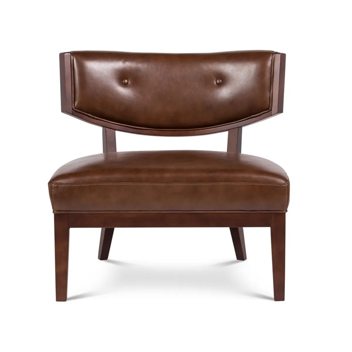 ROSEN - Poltrona Rosen A-550 Madera Cuero Brownie