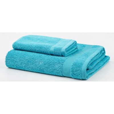 Imagen 2 del producto Set Toalla Mano + Baño Algodon American Family Turquesa