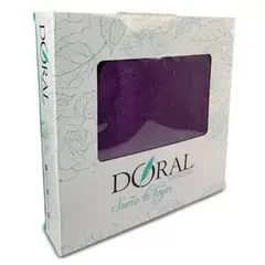 DORAL - Set De 2 Toallas Mano + Baño, Algodón Morado