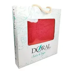 DORAL - Set De 2 Toallas Mano + Baño, Algodón Coral