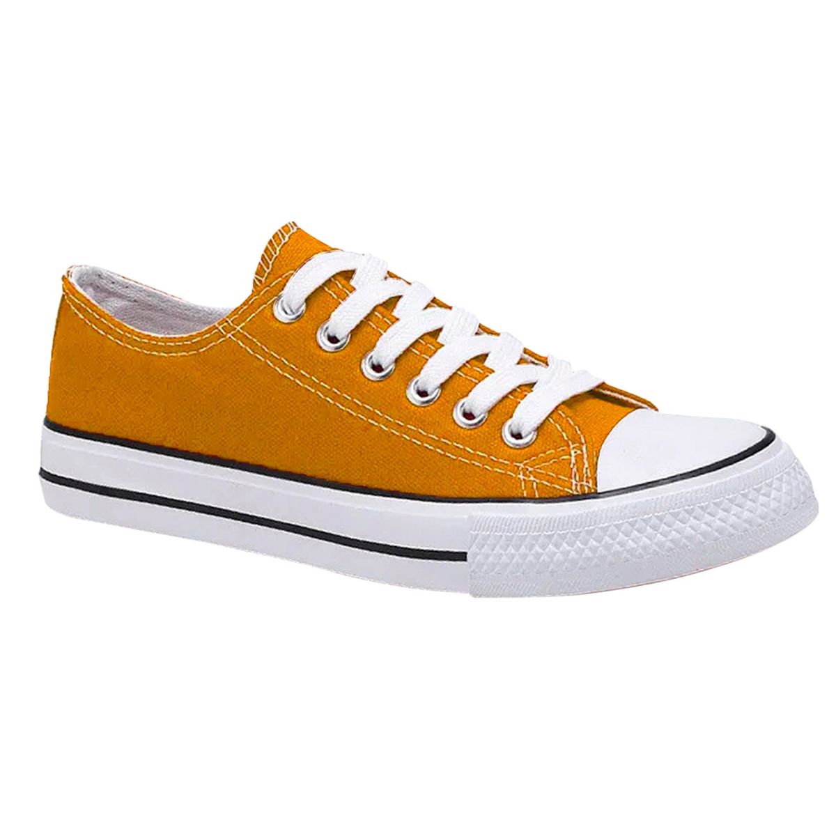 GENERICO - Zapatilla Urbana De Lona Unisex Casual - Amarillo - 7077