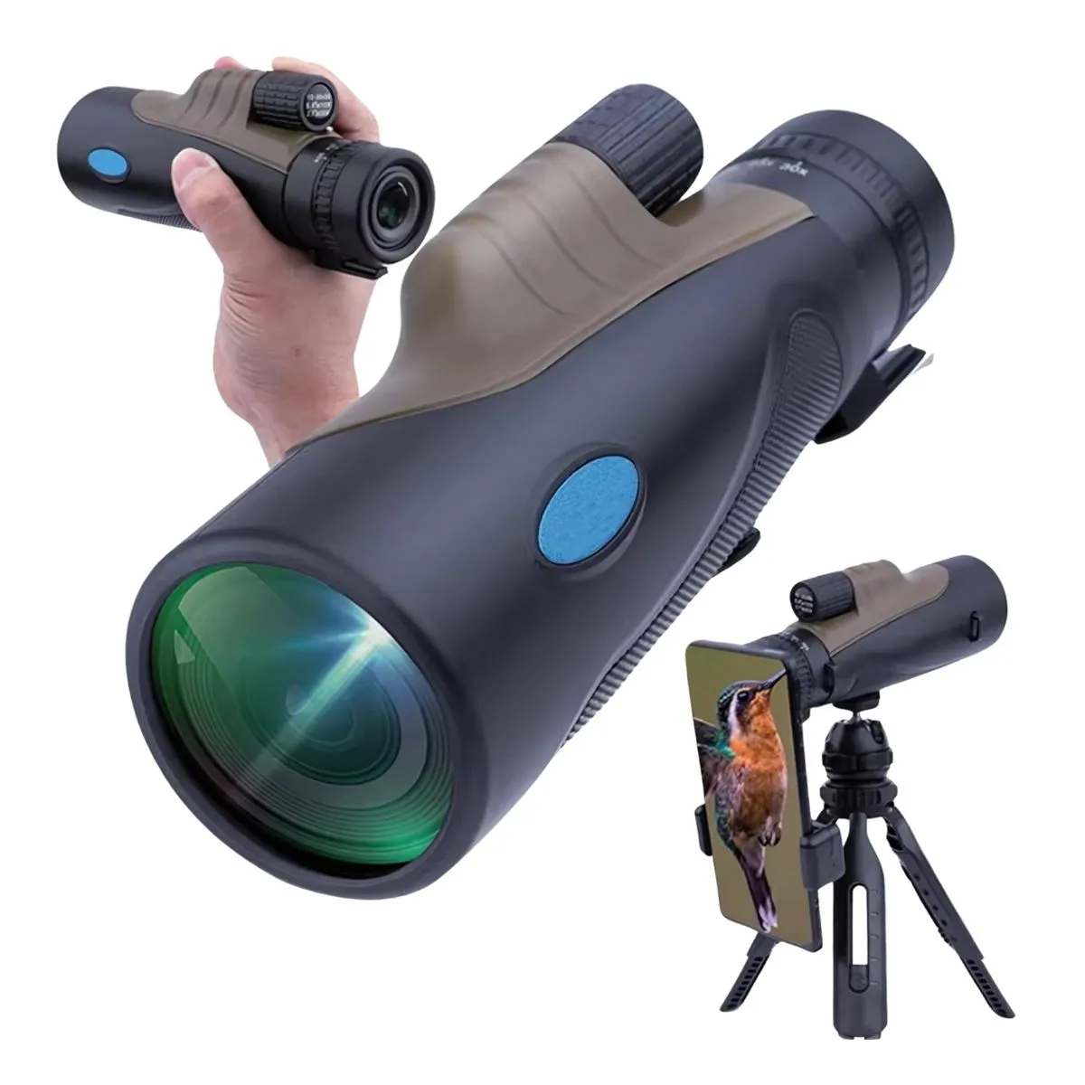 DSTARGAZE - Telescopio Monocular HD 50X BAK4 Impermeable Trípode