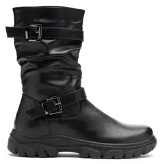 THUNDER BLUE - Bota Mujer Negro Karín