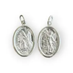 ANDREA COGGIOLA JOYAS - Colgante Medalla San Miguel Arcángel 16mm Plata Fina 925