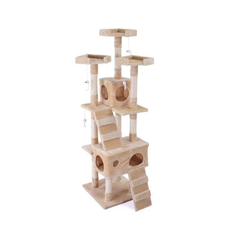 CORI CORI - Gimnasio Rascador Para Gatos Grande Beige