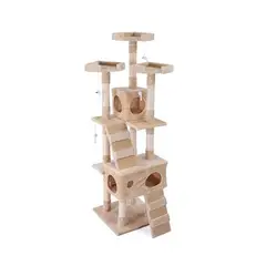 CORI CORI - Gimnasio Rascador Para Gatos Grande Beige
